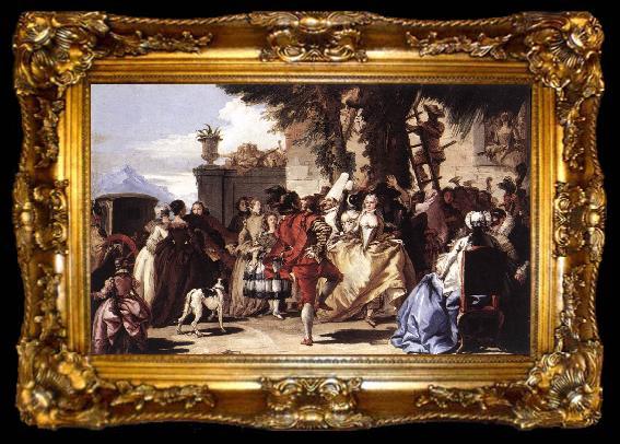 framed  TIEPOLO, Giovanni Domenico Ball in the Country sg, ta009-2